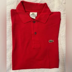 Lacoste Polo Shirt, short sleeves. Size 4.